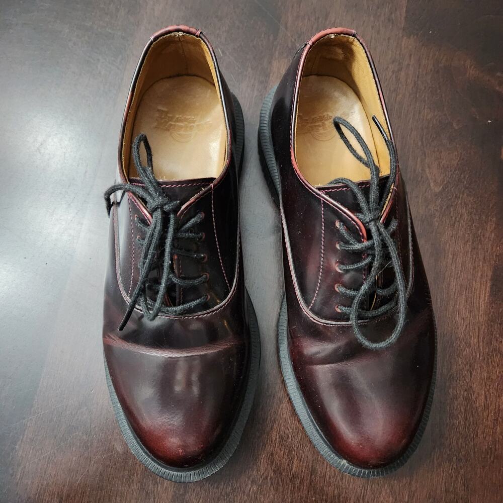 Dr. Martens Bennett Arcadia Oxford Cherry Red Size Women's 5 - Picture 3 of 5